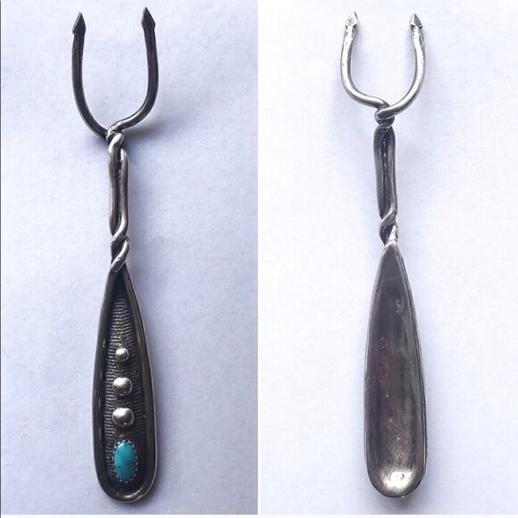 2 Navajo Native American Sterling Silver Forks - Picture 4 of 5